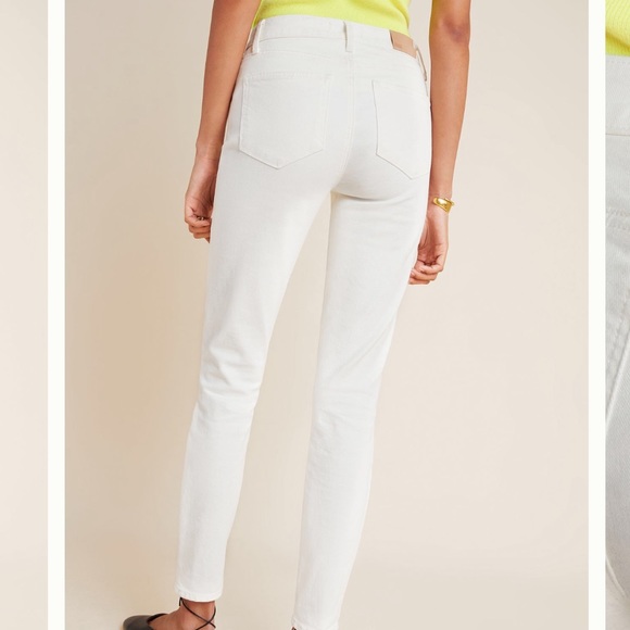 Paige Hoxton High Rise Skinny Jeans Cream NWT Women’s Size 29 - Picture 4 of 13